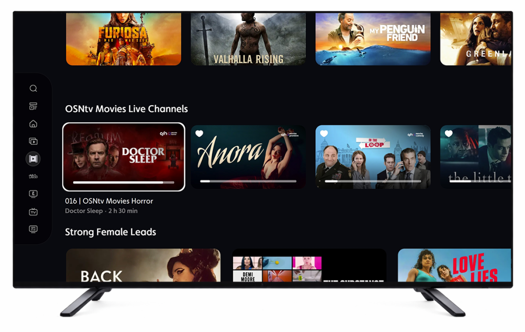 OSN+ powered by HbbTV OpApp on connected Samsung TVs 