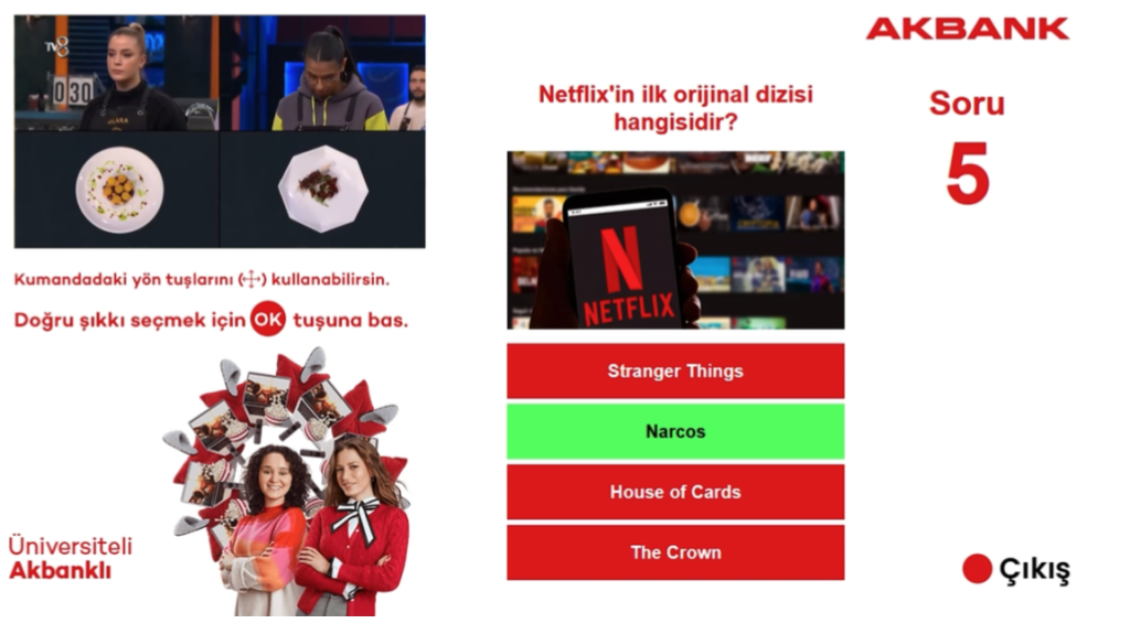 Akbank Smart TV to Smart TV Youth Trivia Contest screenshot 5