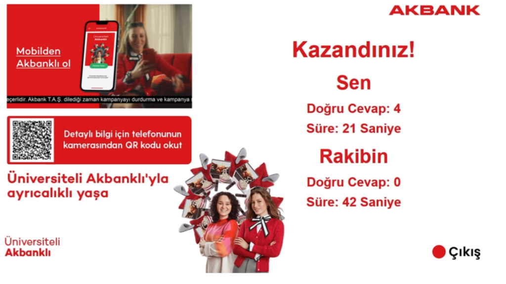 Akbank Smart TV to Smart TV Youth Trivia Contest screenshot 6