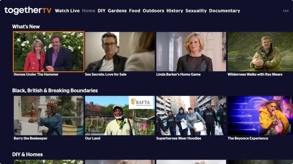 Together TV screenshot 2